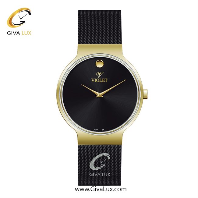 ساعت مچی اورجینال مردانه ویولت VIOLET طلایی | مشکی| مشکی| کد رفرنس 0569/2